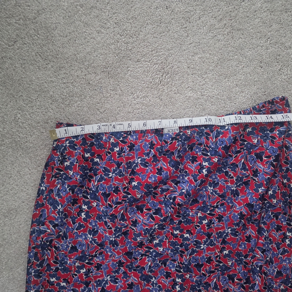 J. Crew Red and Blue Floral Maxi Skirt - Picture 9 of 9